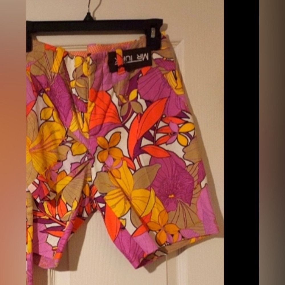 Mr turk floral party shorts NWT